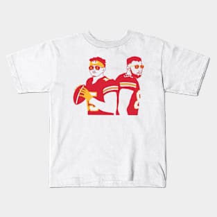 Mahomes Kelce Glasses Kids T-Shirt